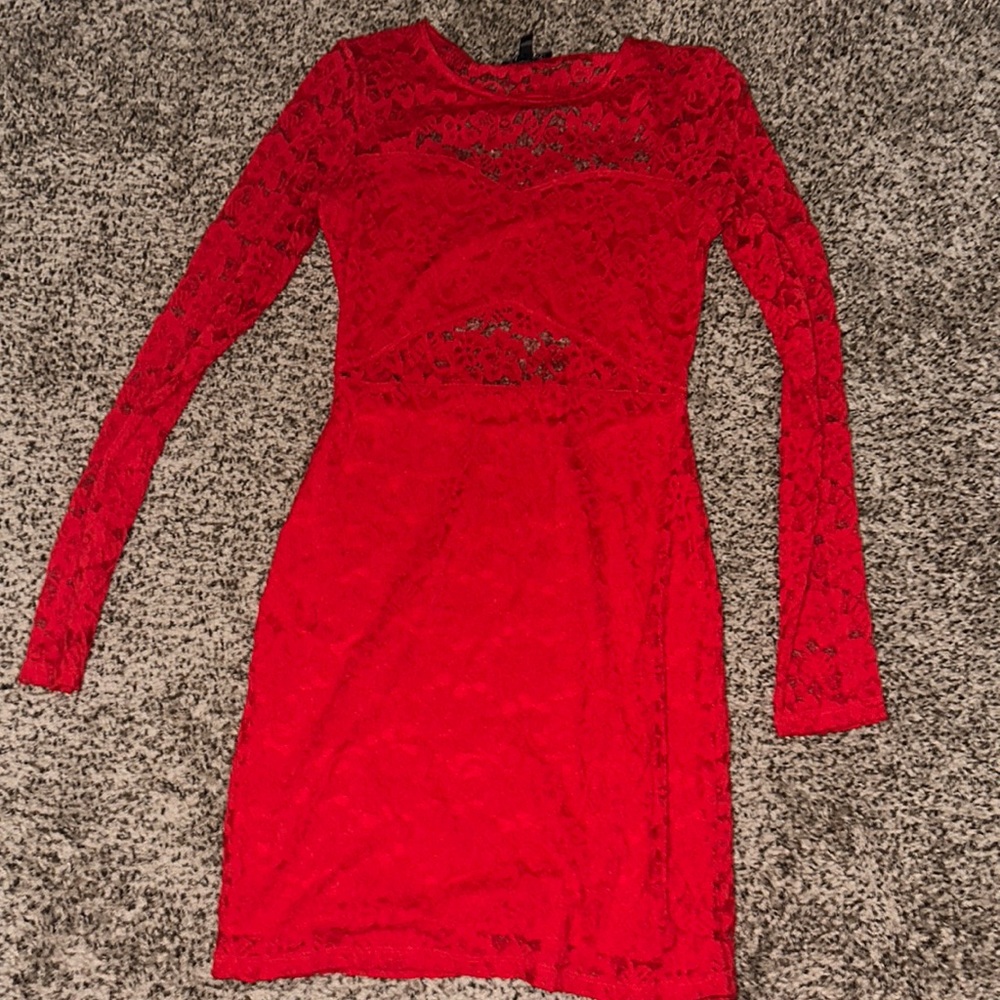 Women’s Express Floral Lace Mini Dress